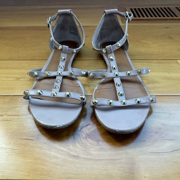 14th & Union Women's Beige Studded Sandals - Picture 3 of 6